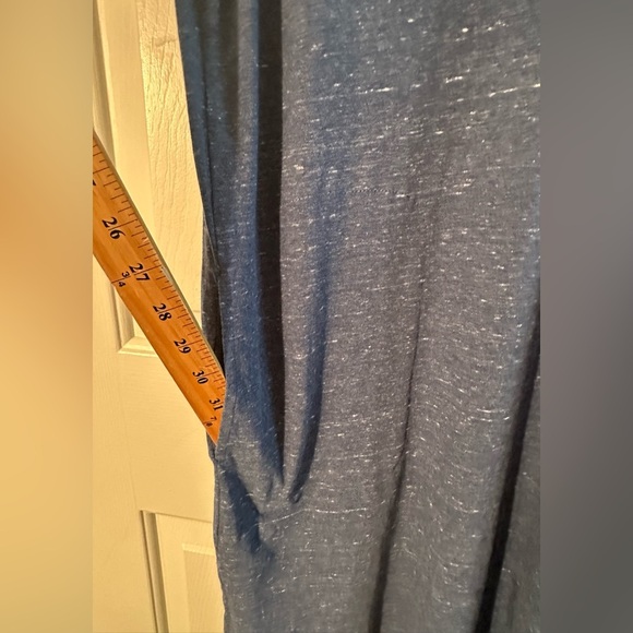 PACT M Heathered Blue 100% Organic Cotton Short Sleeve T Shirt Shift Dress CLEAN - Picture 10 of 11
